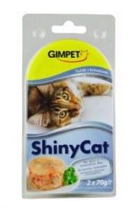 Gimpet kočka konzerva ShinyCat tuňak/krevety 2x70g